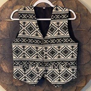Vest with Aztec Southwestern Design